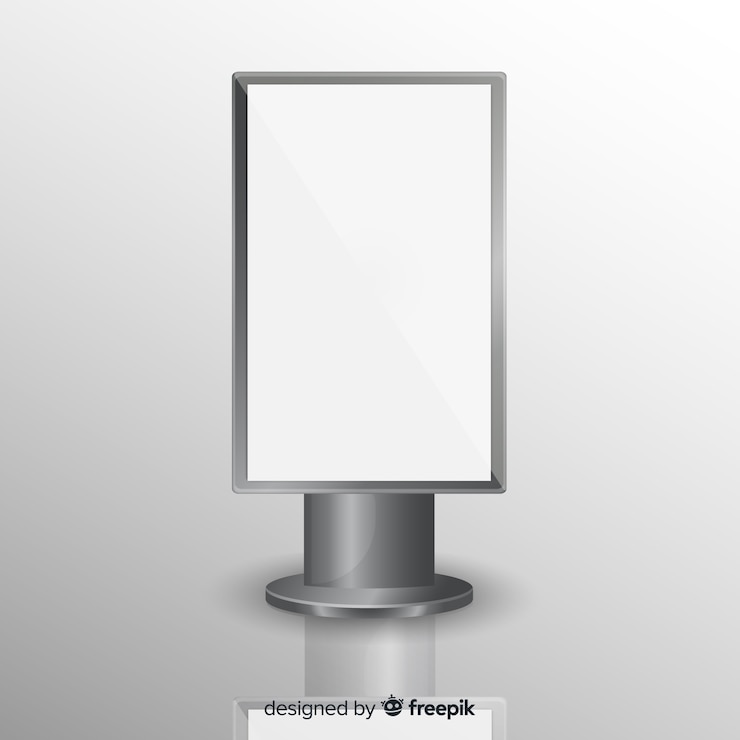 Vecteur gratuit panneau d&#39;affichage réaliste