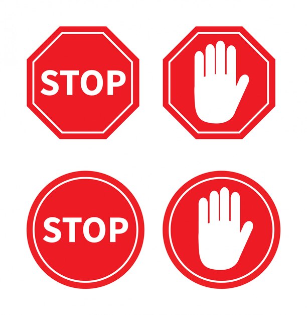 Images Stop Vecteurs Photos Et Psd Gratuits