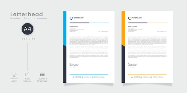 papier à lettre moderne