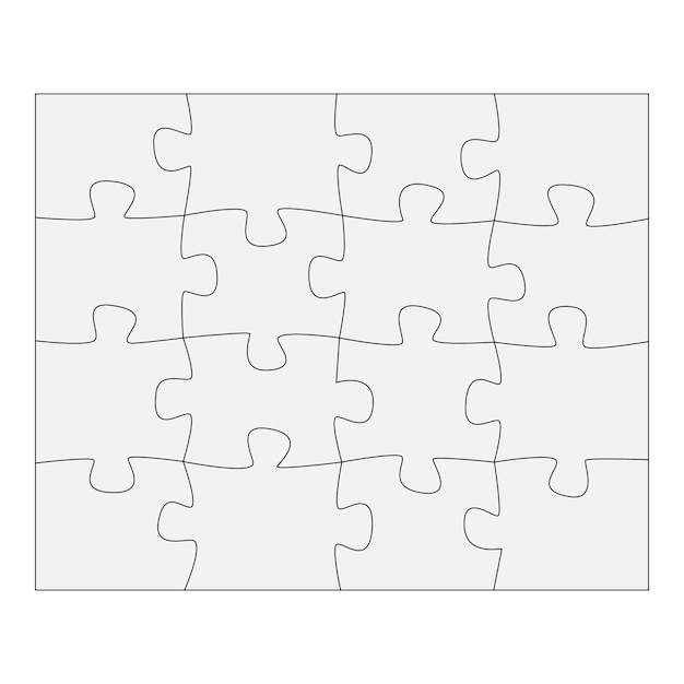 Vecteur gratuit papier modèle pour penser à des jeux de puzzles infographie de concept d'entreprise pièces de puzzle et puzzle