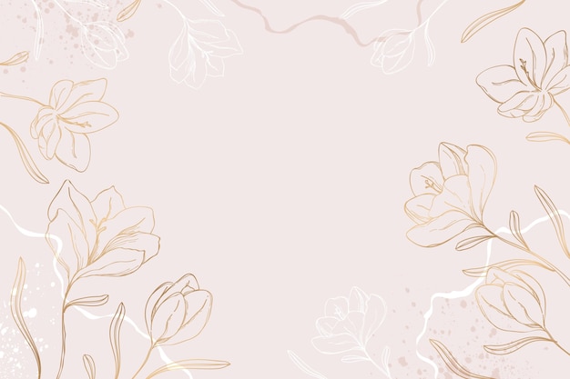 papier peint à fleurs dessiné à la main