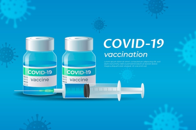 Papier Peint Réaliste De Vaccin Contre Le Coronavirus
