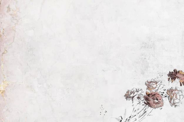 Papier peint scintillant floral blanc