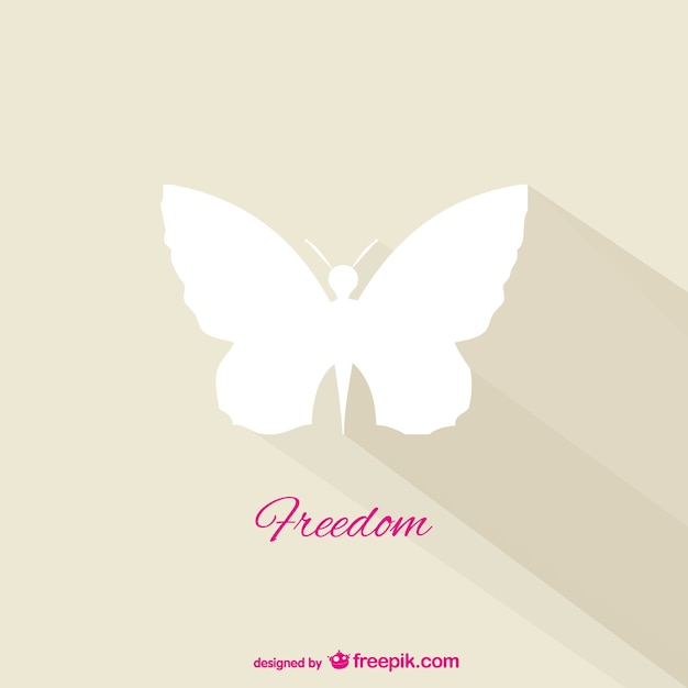 Vecteur gratuit papillon vecteur de liberté