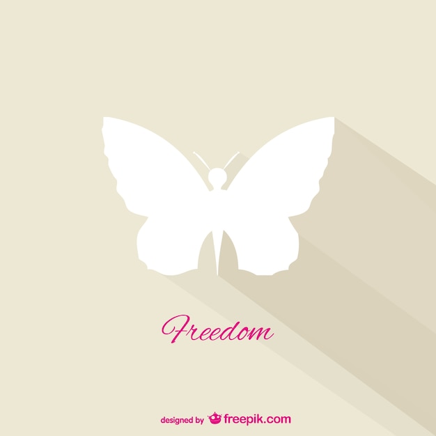 Papillon vecteur de liberté