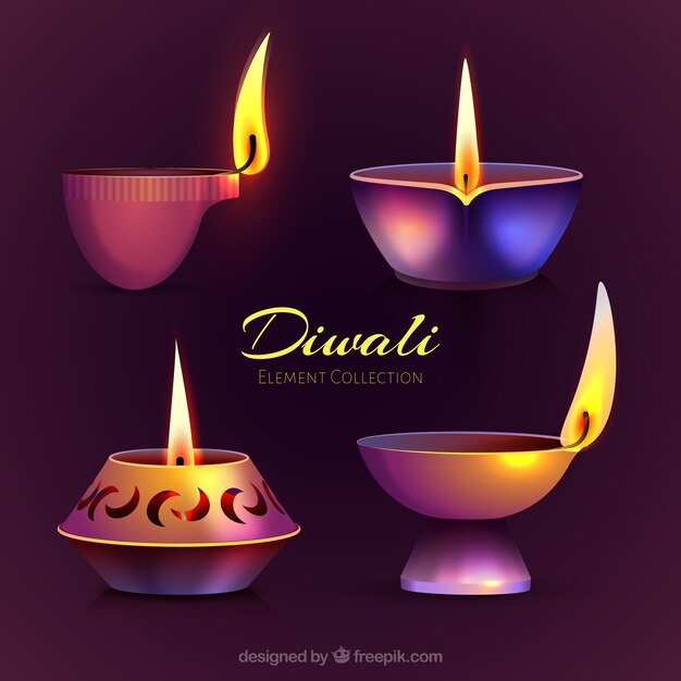 Paquet de bougies de diwali