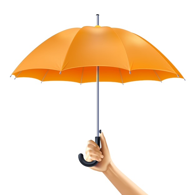Parapluie à la main