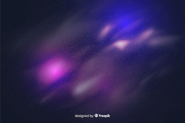 Particules de galaxie fond violet