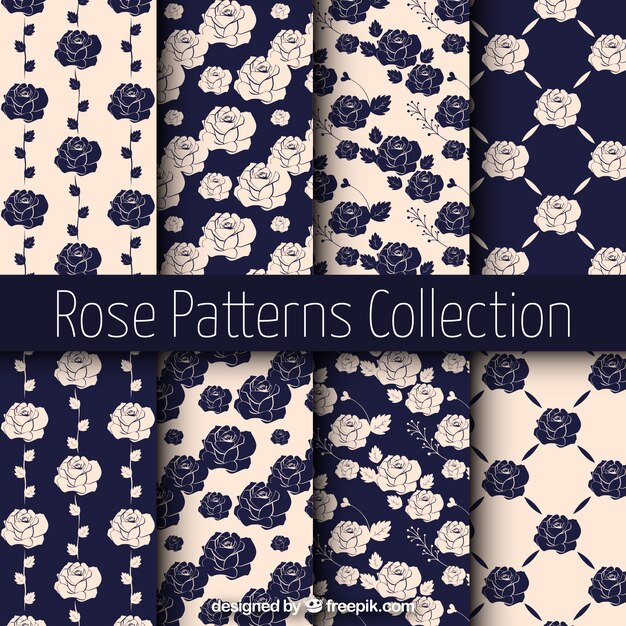 Patrons vintage de roses