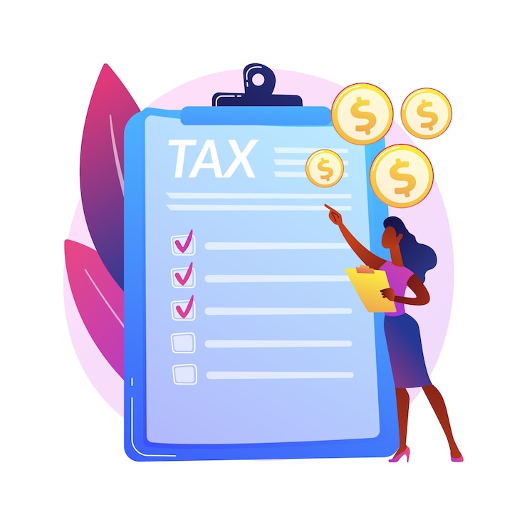 Vecteur gratuit payer les taxes. reçu avec coût. paiement de facture, réception de facture, rapport économique. comptabilité budgétaire. gestion des prêts et crédits. formulaire irs. illustration de métaphore concept isolé.