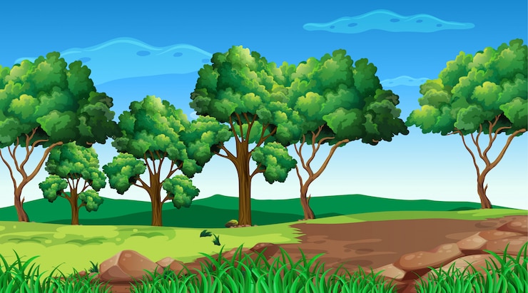 Vecteur gratuit paysage de nature vide