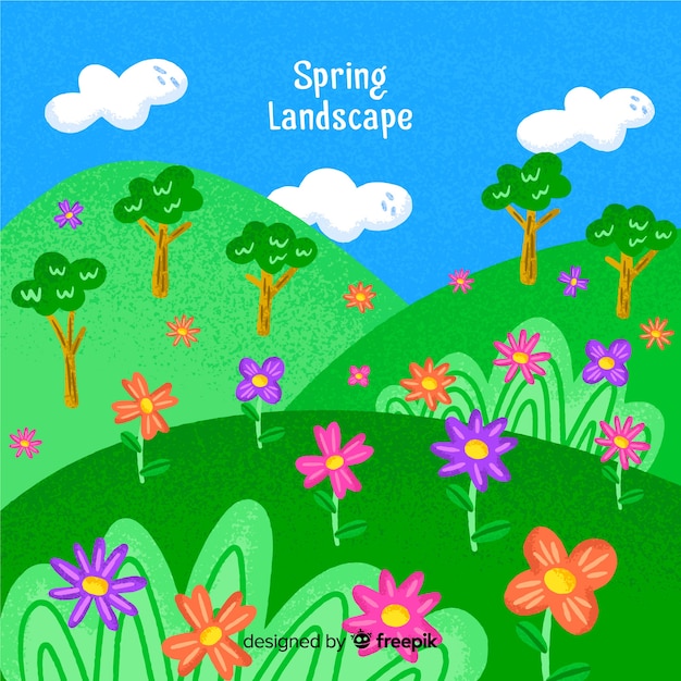 Paysage de printemps