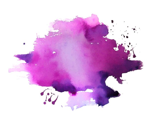 Peintre à la main violet aquarelle gouttelettes tache fond de texture
