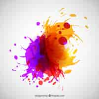 Vecteur gratuit peinture abstraite splash