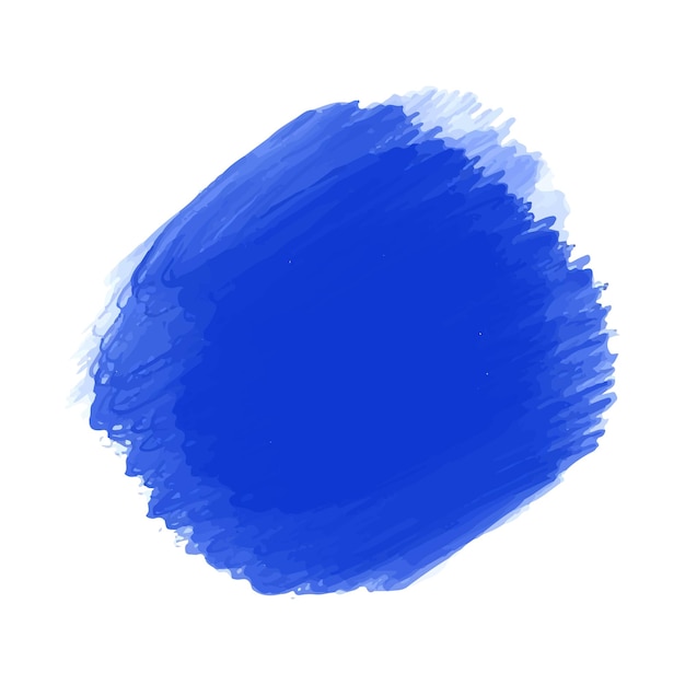 La Peinture à L'encre Bleue Est Conçue Comme Une éclaboussure De Pinceau.