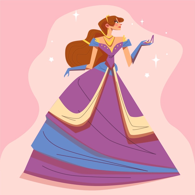 Vecteur gratuit personnage de cendrillon