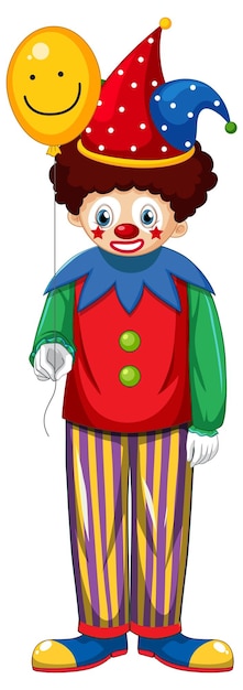 Personnage De Dessin Animé De Clown Coloré