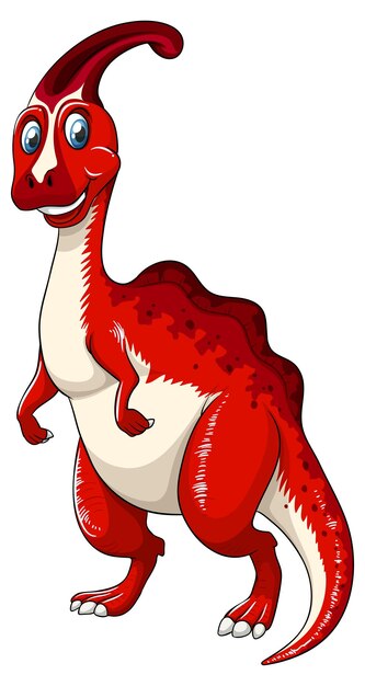 Un personnage de dessin animé de dinosaure Parasaurus