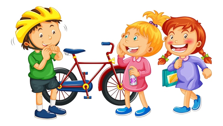 Vecteur gratuit personnage de dessin animé enfants isolés