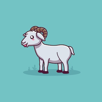 Personnage de dessin animé mignon de mouton