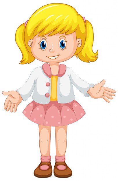 Un personnage de fille mignonne