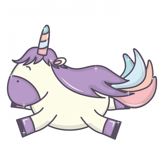 Personnage Mignon Adorable Fée Licorne