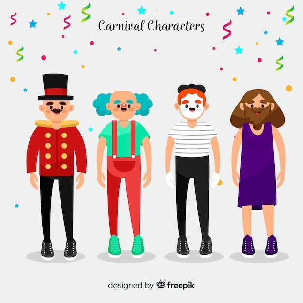 Personnages De Carnaval En Costumes