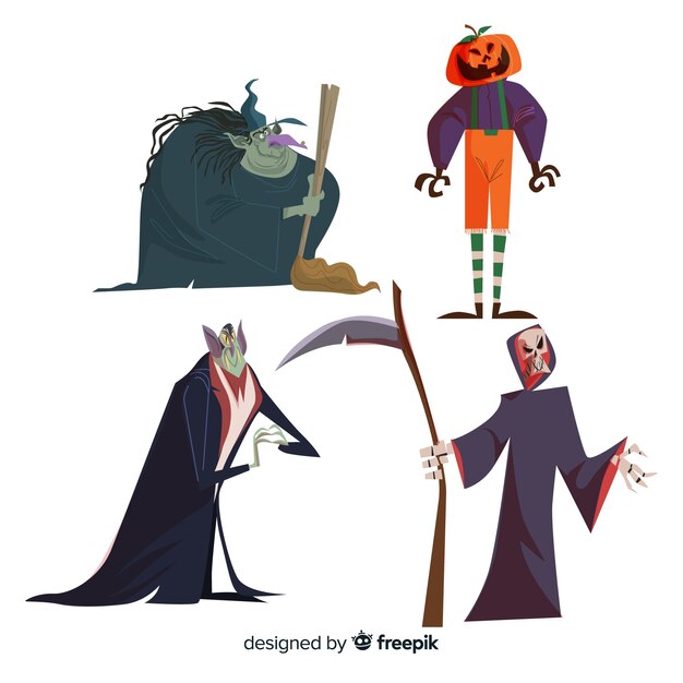 Personnages connus de la collection de personnages d'Halloween