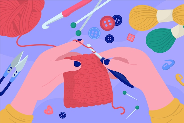Vecteur gratuit personne travaillant sur l'atelier de bricolage illustré