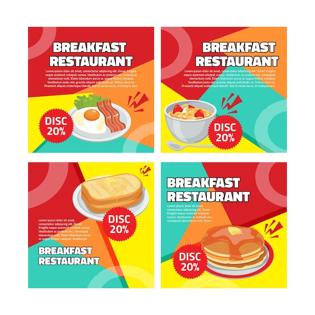 Petit déjeuner restaurant instagram posts