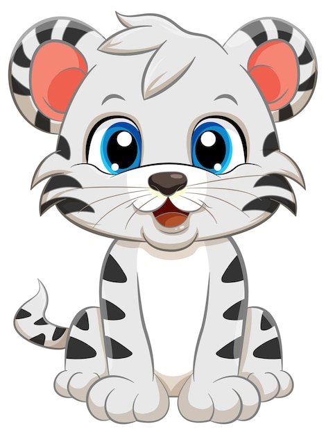 Petit Personnage De Dessin Animé Mignon Tigre