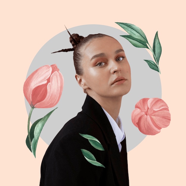 Photo de profil tiktok de Martha aquarelle florale