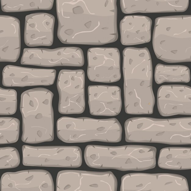 pierre bande dessinée Seamless texture Vector illustration