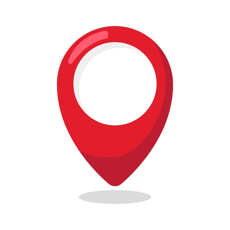 Vecteur gratuit pin de l'emplacement