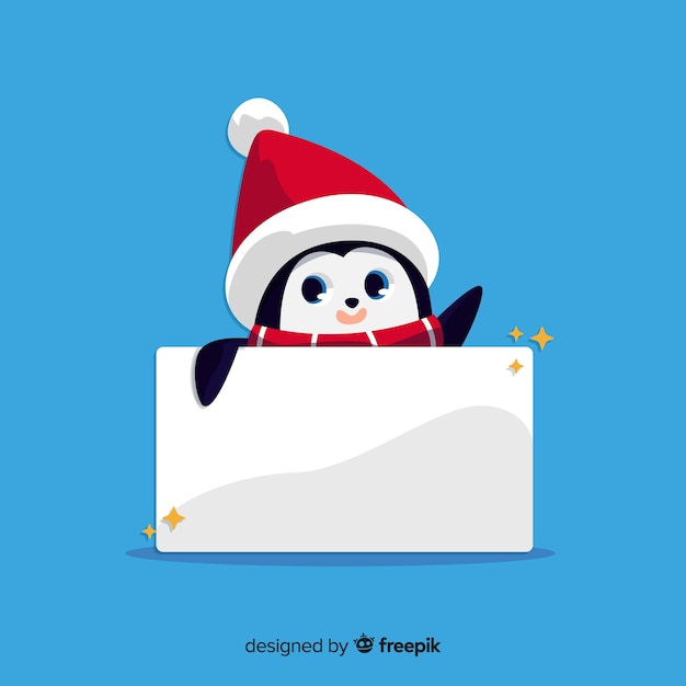 Pingouin caché de fond de Noël