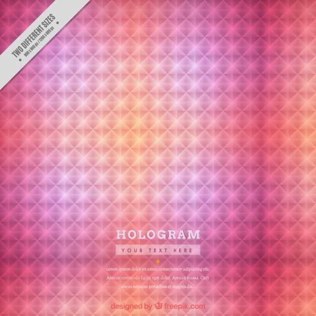 Pink Background Hologramme