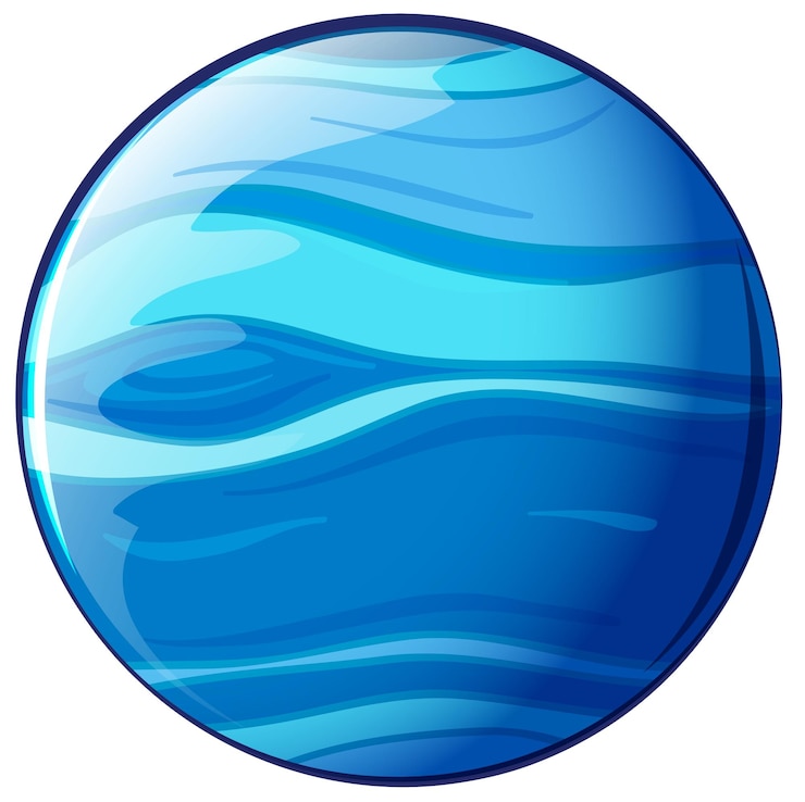 Vecteur gratuit une planète bleue