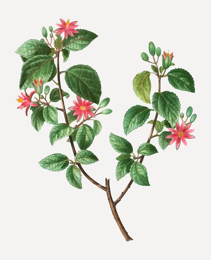 Vecteur gratuit plante crossberry