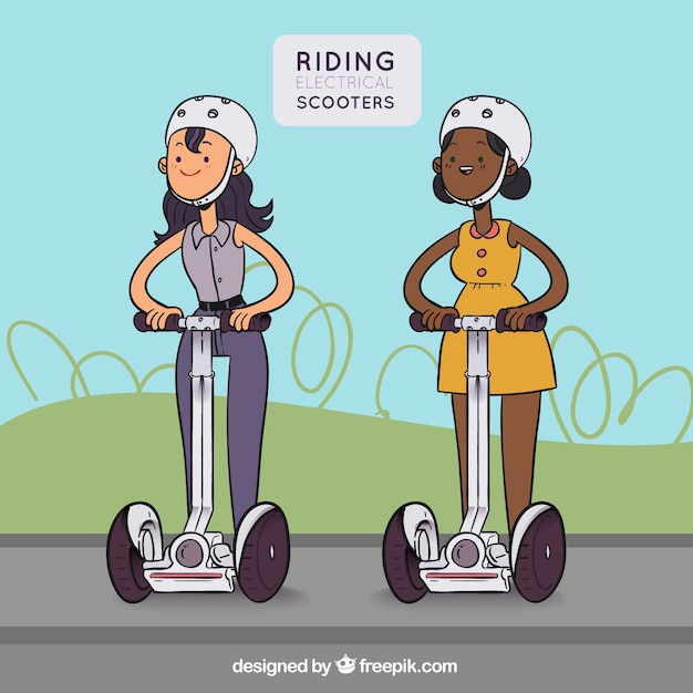 Plat Homme / Femme équitation Scooter électrique