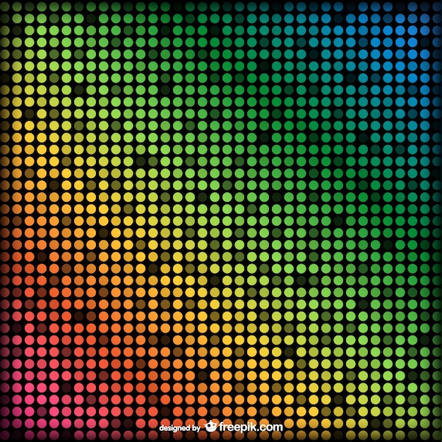 Points rétro de mosaïque fond