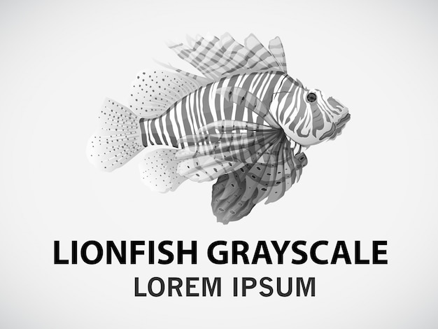 Vecteur gratuit poisson lion