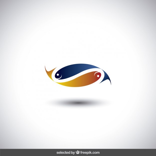 Vecteur gratuit poissons logo