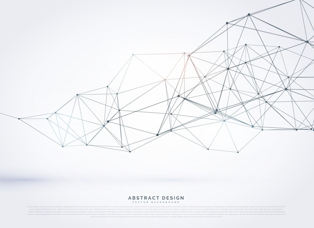 Vecteur gratuit polygonale conception maillage de fond wireframe