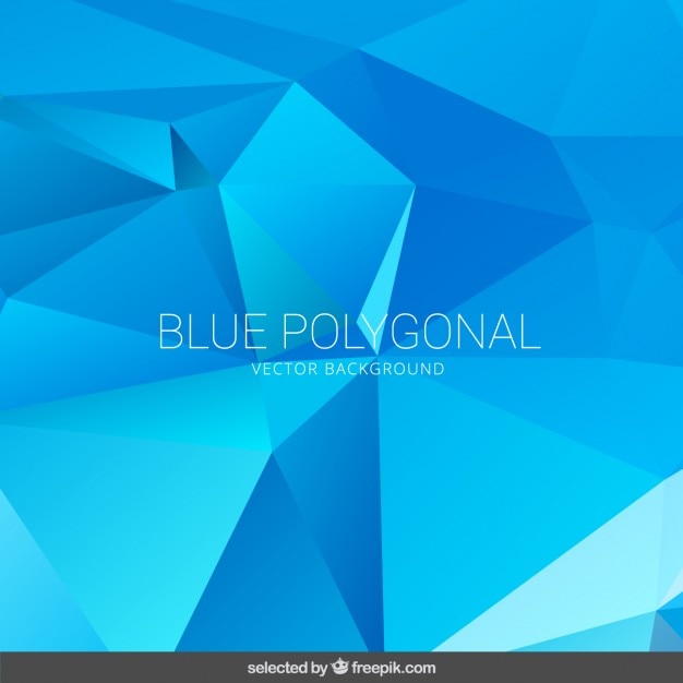 Polygonale Fond Bleu