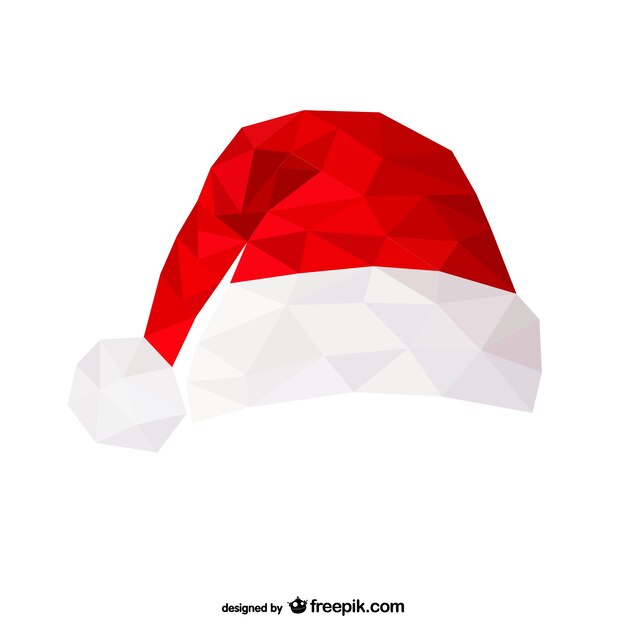 Polygonale père noël chapeau