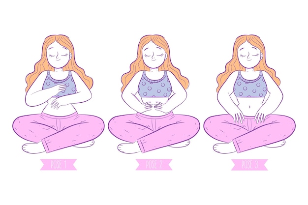 Poses De Reiki D'auto-guérison