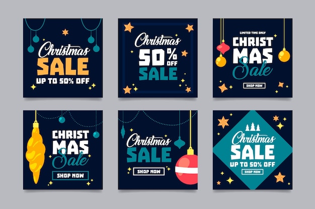 Poste De Noël Avec Soldes Instagram