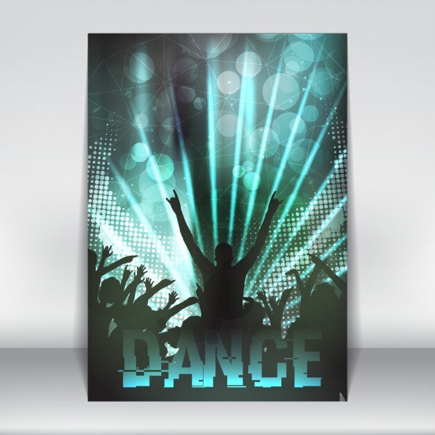 Vecteur gratuit poster abstract party disco