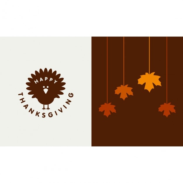 Vecteur gratuit poster happy thanksgiving day typographic