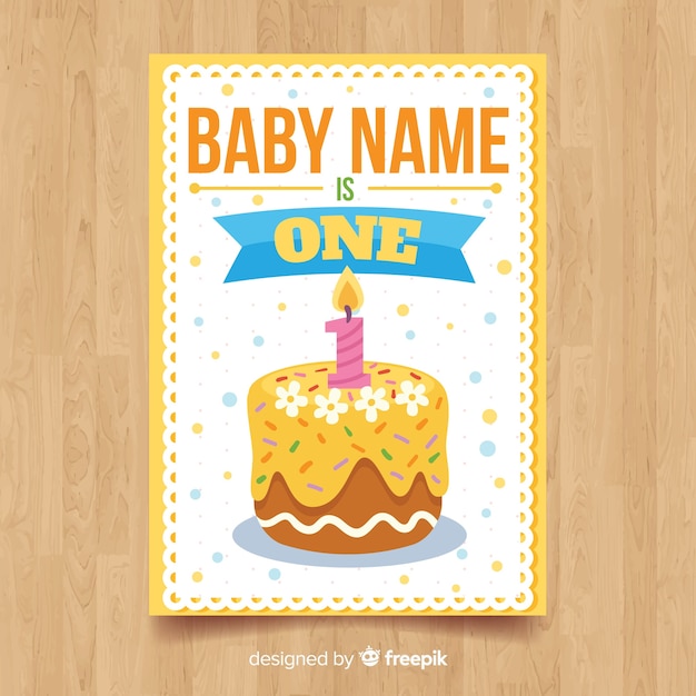 Première Carte D'anniversaire